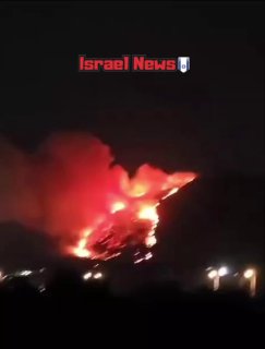 בעקבות המטחים היום: שריפה מתפשטת ביער חניתה בגבול הצפון....