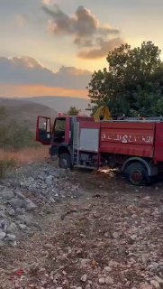 תיעוד כבאית של חיזבאללה שנפגעה מירי של צה