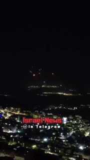 🔴 תיעוד בלעדי לערוץ מהמטח הכבד לצפת והסביבה, כפי שנראה...