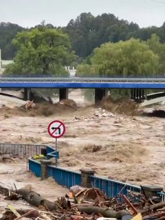 השיטפונות בפולין: תיעוד מטורף מהעיר קלודז'קו, שבמחוז נובה סול,...