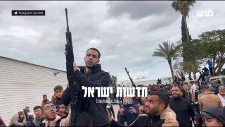 הירי שהפעיל את כיפת ברזל מעזה - חגיגות מחבלים ששוחררו...