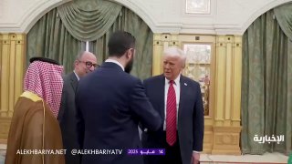 תיעוד מהפגישה ההיסטורית בין טראמפ לא-שרע...
