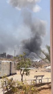 אזור בית החולים האינדונזי בצפון הרצועה...