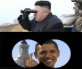תמונות מצחיקות ביחסי צפון קוריאה- ארה"ב